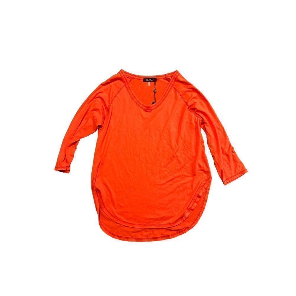 Laila Jayde Coral 3/4 Sleeve Top Size Small